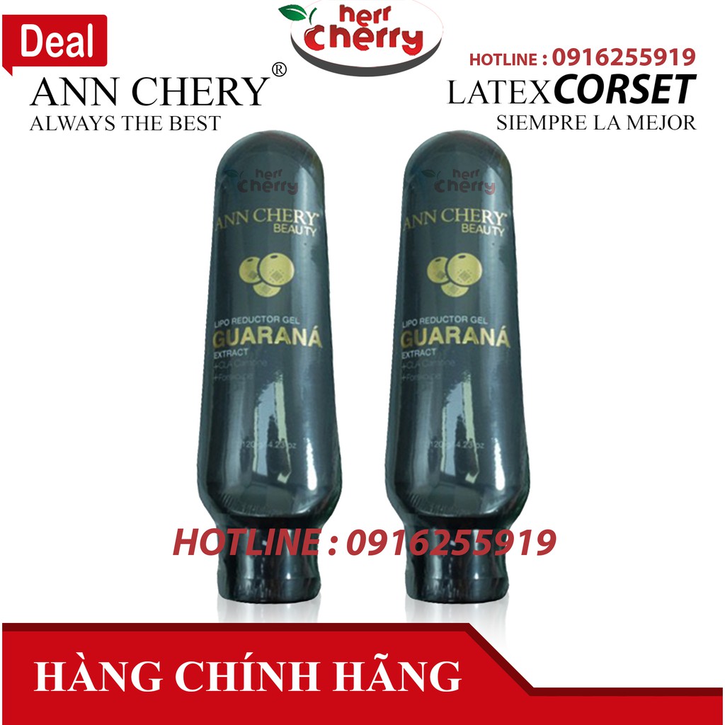 Kem tan mỡ bụng Ann Chery Guarana