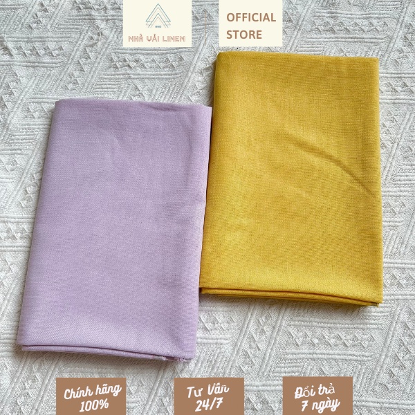 Vải Linen Bột Trơn 1 Nhà Vải Linen