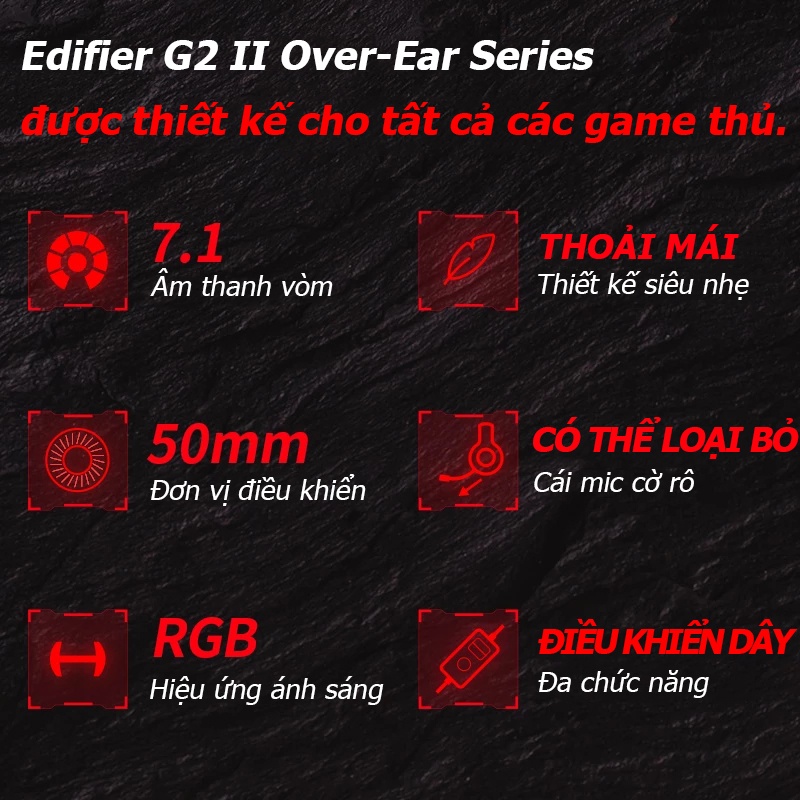 Tai nghe Edifier G2 chơi game