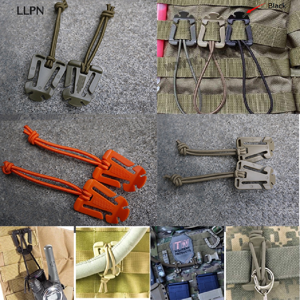 1 Dây Móc Treo Đàn Hồi Phong Cách Chiến Thuật MOLLE EDC Webbing