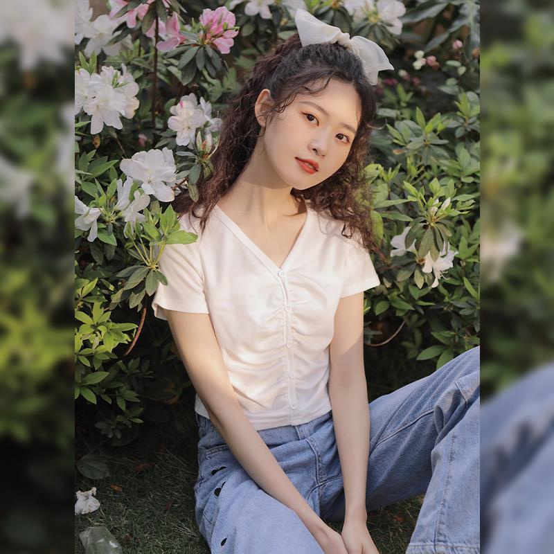 Áo Thun Nữ Tay Ngắn Eo Cao Dễ Phối Đồ Thời Trang Cho Nữ áo phông nữ JL-TX-95