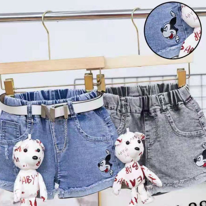 Quần short jean, quần short jeans bé gái, quần co giãn 013444