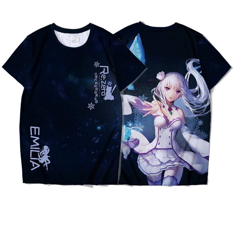 Áo Thun Tay Ngắn Cổ Tròn In Hình Re: Life In A Different World From Zero Sy1 Sy1 | BigBuy360 - bigbuy360.vn