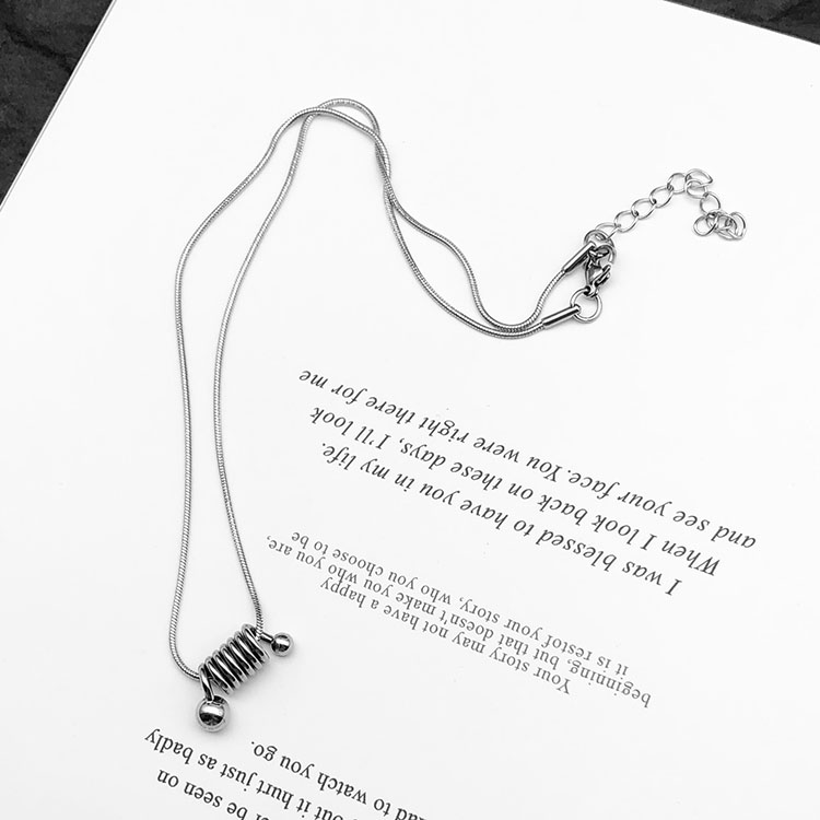 Vòng cổ kim loại thiết kế đơn giản cá tính thời trang cho nữ