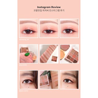 Bảng phấn mắt 9 ô PEACH C soft mood eyeshadow Palette