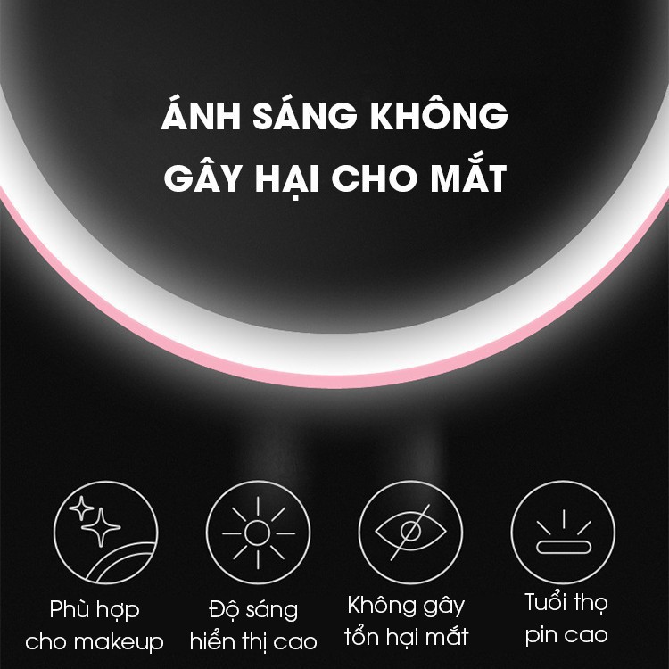 [FREESHIP]💖Gương trang điểm để bàn cảm ứng có đèn LED - Bộ sản phẩm đa năng hữu dụng dành cho phái đẹp năm 2020 CA66