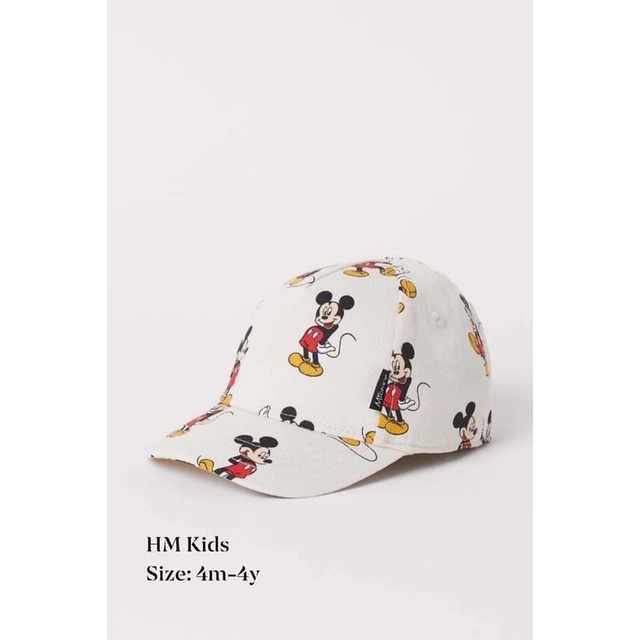 Mũ lưỡi trai cho bé trai 0m-6 tuổi Hm hình ngộ nghĩnh, Nón trẻ em hàng xuất kiểu dáng thời trang