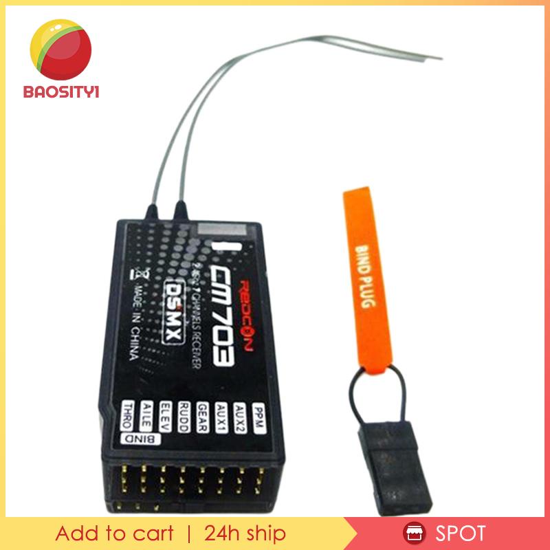 Thiết Bị Nhận Tín Hiệu 7CH DSM2 / DSMX Cho JR DSM-2 / DSM-X DX6I DX18 DX9 DEVO10