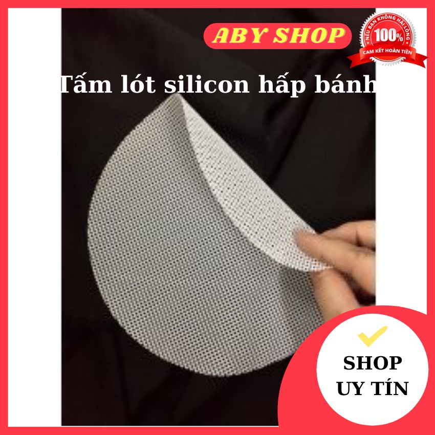 Tấm lót silicon hấp bánh ⚡ GIÁ SỐC ⚡ tấm mat hấp bánh phù hợp cho lò nướng, lò vi sóng, bàn ăn