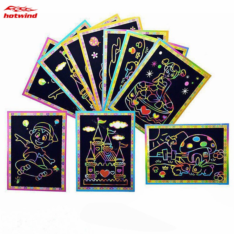 Set 10 Giấy Vẽ Tranh Sáng Tạo Cho Bé