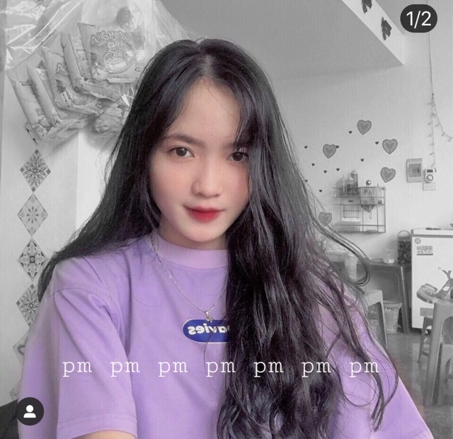 Áo Croptop TÍM in chữ ngực Y&V | BigBuy360 - bigbuy360.vn