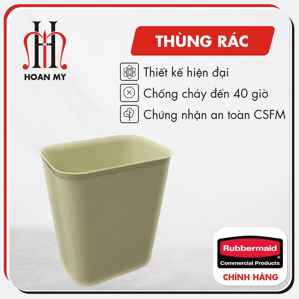 Thùng Rác Chống Cháy Rubbermaid Mỹ 5L