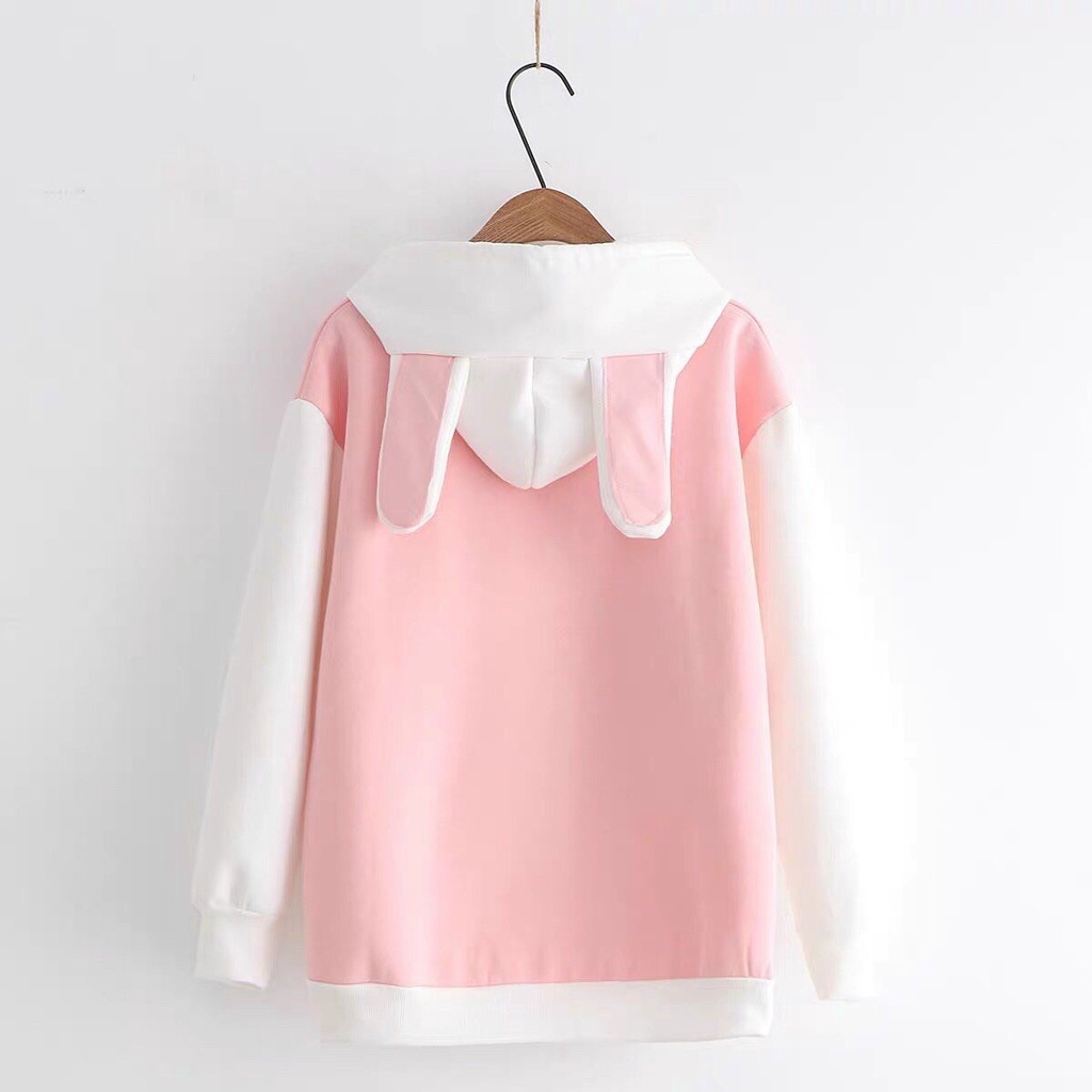 ÁO KHOÁC HOODIE MÈO DỊU DÀNG CỰC CUTE SWEATER BỀN MÀU 1KENZ