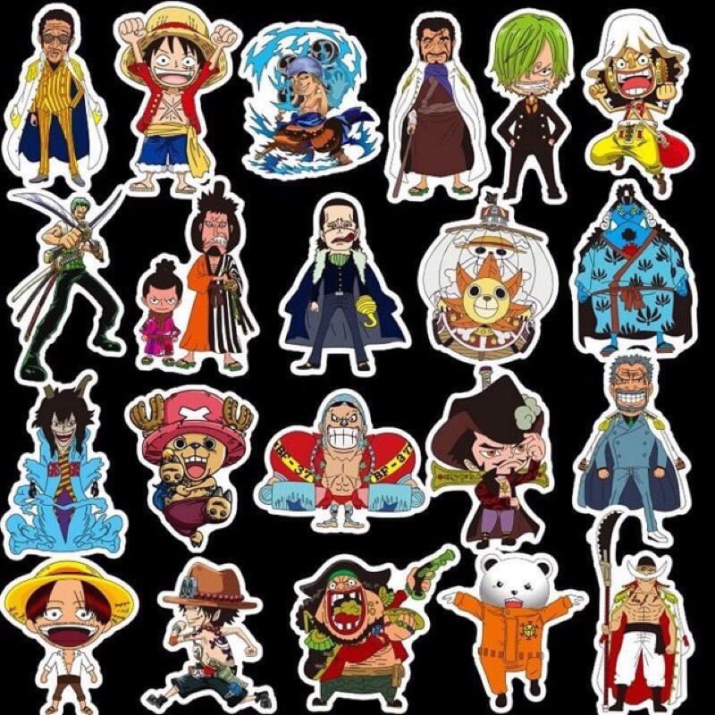 10-50 hình sticker onepiece decal(random hình)