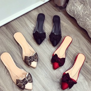 Dép sục bigsize nữ da trong suốt có nơ full size 30 - 44