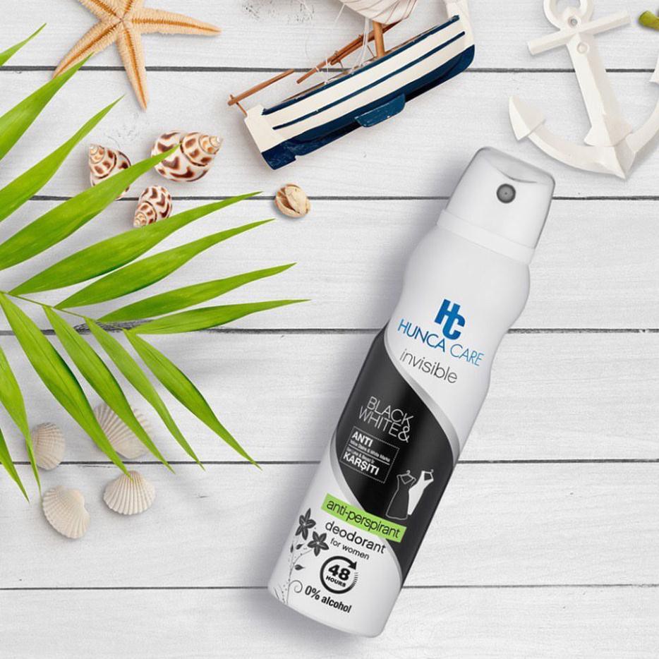 [Chính hãng] Xịt Khử Mùi Nữ HUNCA Giảm Thâm, Hương Nước Hoa, Khử Mùi 48h, Ngăn Vệt Ố Vàng, Không Cồn (150ml) | BigBuy360 - bigbuy360.vn