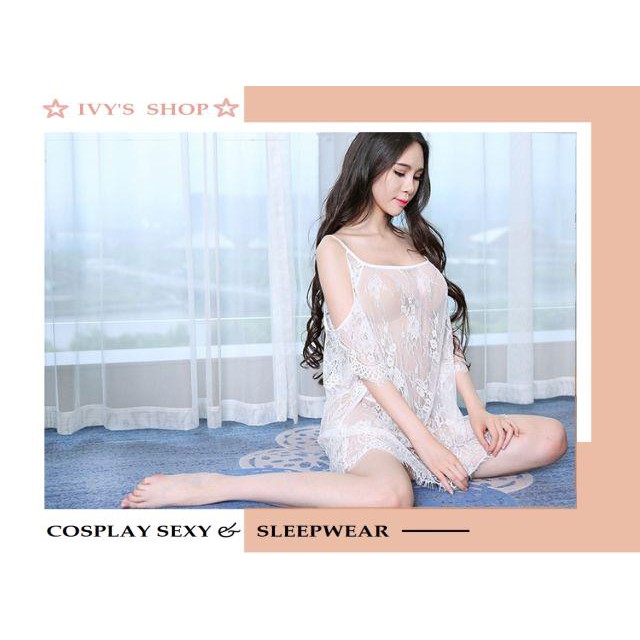 Váy ngủ nữ 2 dây dáng xuông trễ vai gợi cảm, đầm ngủ voan xuyên thấu - VR1200 | BigBuy360 - bigbuy360.vn