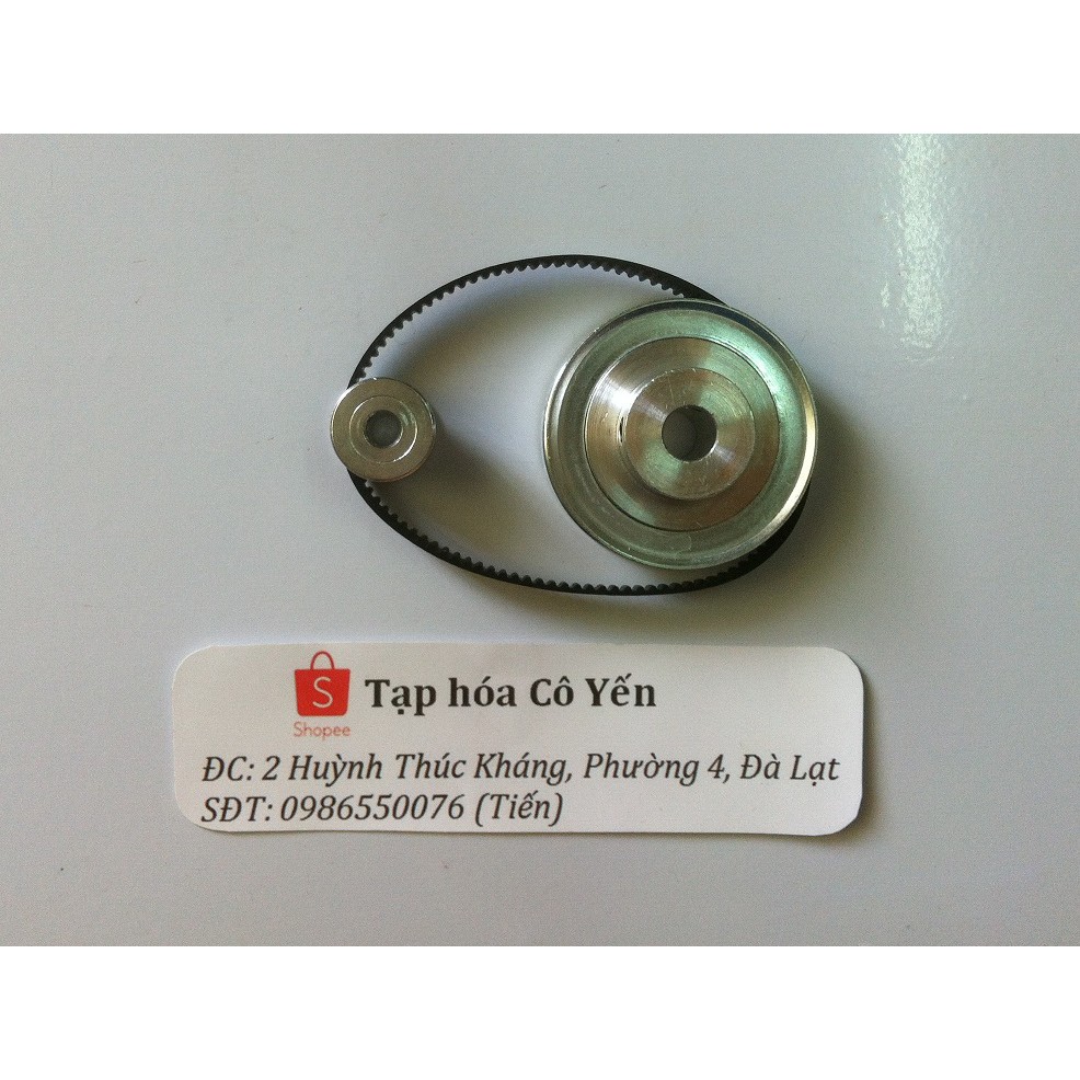Bánh răng pulley GT2 20 răng, 60 răng và dây đai