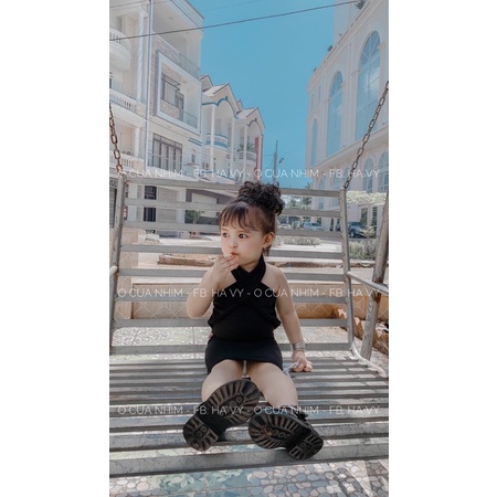 Váy body chéo cổ cá tính cho bé ❤️