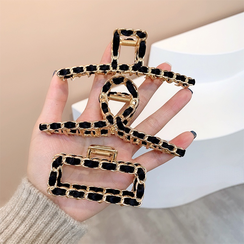 Mới Kẹp Tóc Kim Loại Hình Cá Mập Phong Cách Hàn Quốc