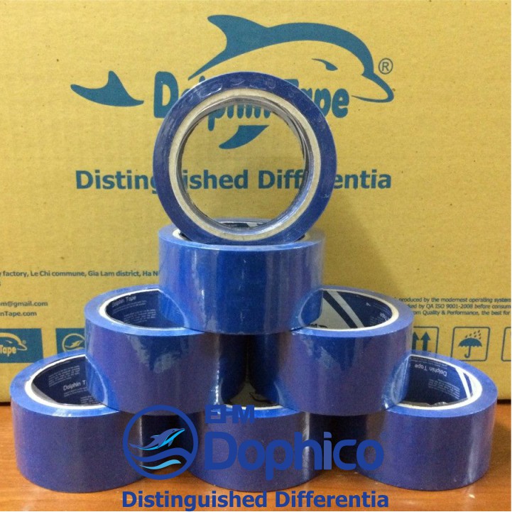 Băng dính Dolphin ( KT: 48mm x 150Y/100Y/50Y ) các loại dùng trong đóng gói hàng hoá – Các màu sắc và in chữ hàng dễ vỡ