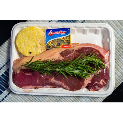 Combo2 Beefsteak Bò Úc - Bộ Sản Phẩm Bít Tết  Bò Úc Để Tự Làm Tại Nhà Trong 5 Phút ( Striploin Úc)