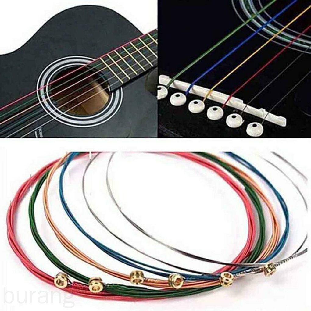 Set 6 dây đàn guitar cổ điển nhiều màu E-A