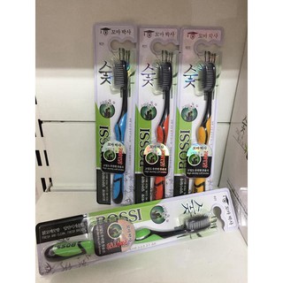 Bàn Chải Đánh Răng Than Tre Hoạt Tính Hàn Quốc BOSSI
