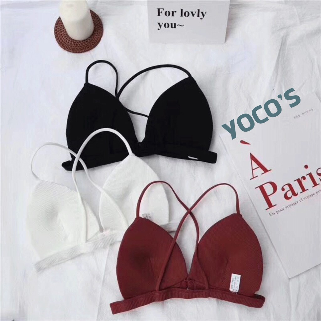 Áo ngực cài trước YOCO'S, áo ngực không gọng dây mảnh BRA006-Smartlife365