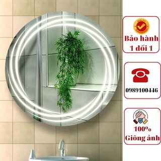 Gương tròn cảm ứng nghệ thuật kích thước D70cm, D80cm