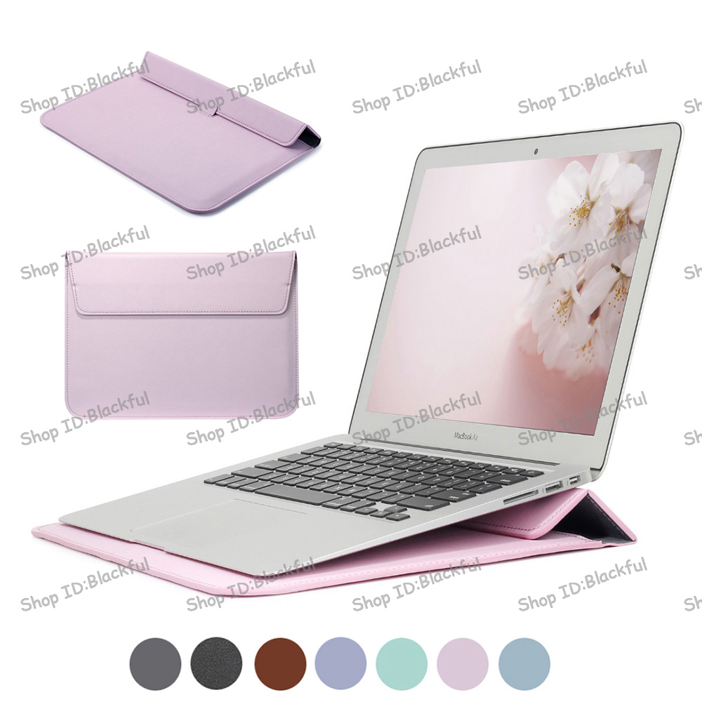 Túi đựng Macbook Air 13 A2179 Pro 16 12 15 bằng da PU cao cấp