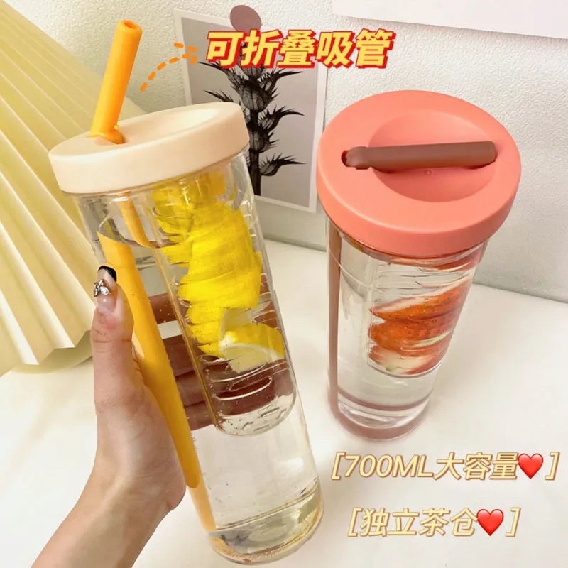 LY NHỰA DUNG TÍCH 700ml CÓ LÕI LỌC (KÈM ẢNH THẬT SHOP CHỤP)