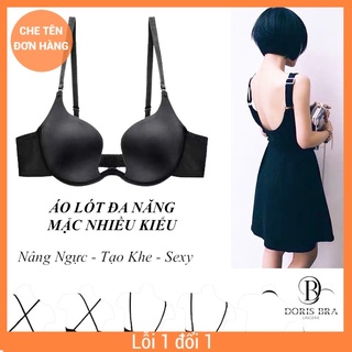 [TẶNG DÂY NỐI MẶC 7 KIỂU] Áo lót nữ, có gọng nâng ngực khoét sâu mặc trễ ngực hở vai gợi cảm