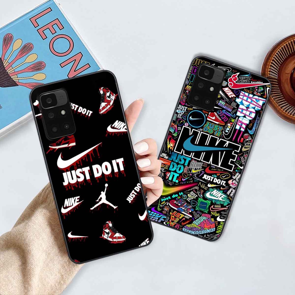 Ốp Xiaomi Redmi 10 in hình thương hiệu L.V, N.I.K.E cá tính, đẳng cấp