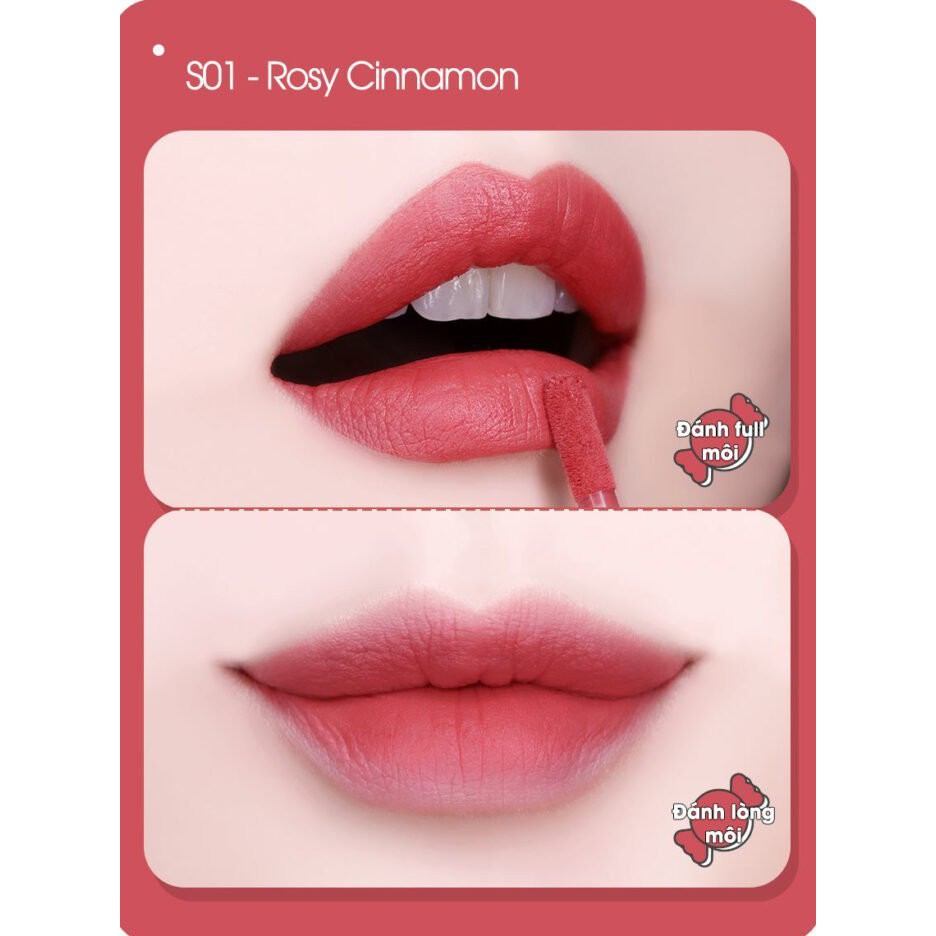 son black rouge 💋 Freeship 💋 Giảm 10K Khi Nhập [SONBR10KA] son kem hàn quốc có sẵn 5 màu S01-S05 | BigBuy360 - bigbuy360.vn