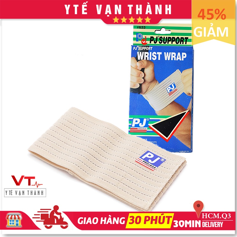 ✅ Băng Thun Bảo Vệ Cổ Tay: PJ-633 (Bó Cổ Tay PJ 633) (Hàng Thật - Chính Hãng PJ) - VT0120