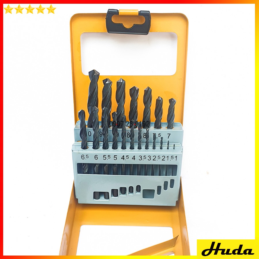 Bộ mũi khoan sắt 19 cây Tolsen