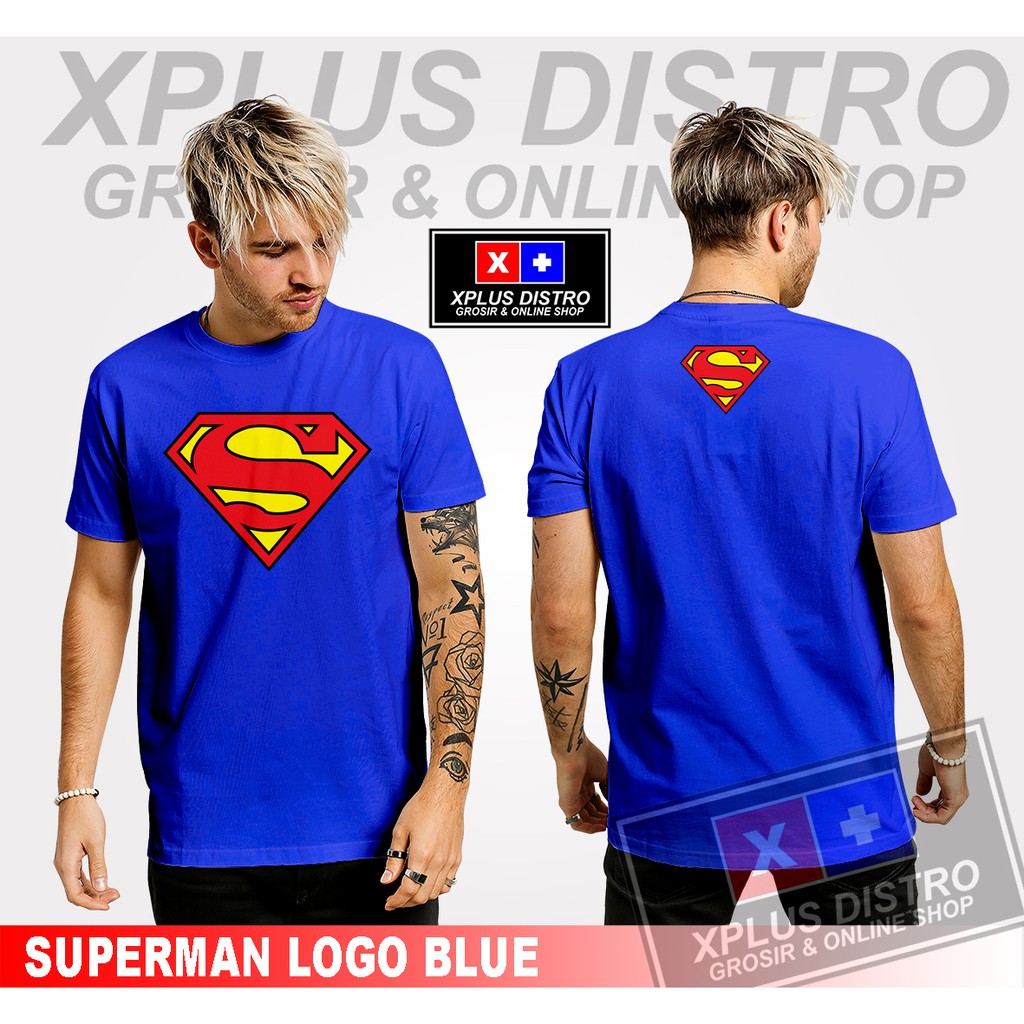 Áo Thun In Logo Siêu Anh Hùng Superman Độc Đáo