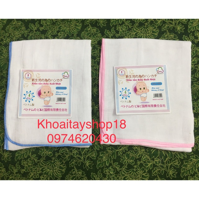 Khăn xô tắm 4 lớp xuất Nhật