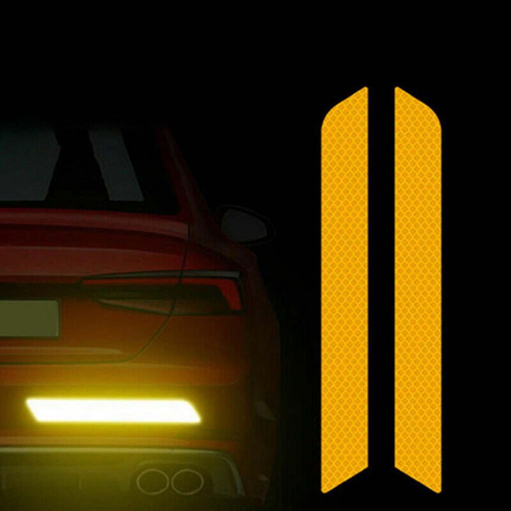 1 Cặp Băng Keo Dán Phản Quang Cảnh Báo Chống Mòn Cho Cửa Xe Hơi