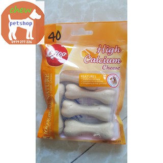 Xương gặm cho cún bổ xung canxi cho cún túi 5 cục 90gr vị bơ_Phụ kiện chó mèo Chewpet