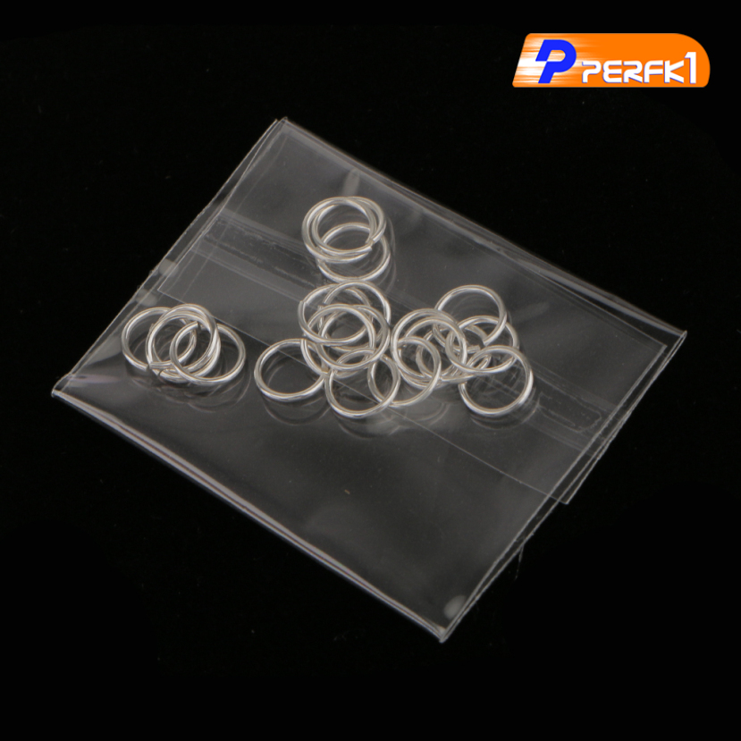 Hot-20pcs Silver Metal Strong Jump Rings Split Rings Connectors Findings 6mm