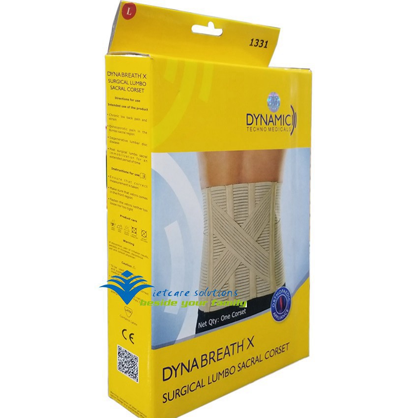 (có sẵn) Đai cố định thắt lưng cột sống Dyna thoáng khí D11, Size L