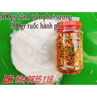 Com bo bánh tráng phơi sương muối ruốc hành phi siêu ngon