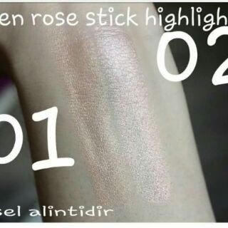 Highlighter stick golden rose