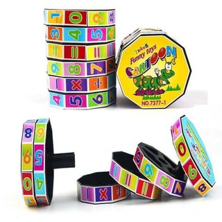 Đồ chơi rubik toán học cho bé  tính toán kỹ thuật số hình trụ khối Rubik cộng, trừ, nhân và chia - ALOKIDS TB