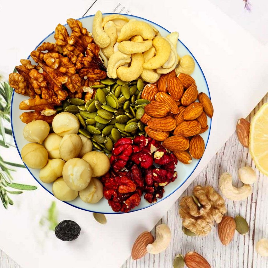 Hạt dinh dưỡng mix 6 hạt 500g tốt cho bà bầu giúp Mẹ Khỏe Đẹp – Bé Thông Minh từ Nông Sản Giọt Nắng Hà Nội