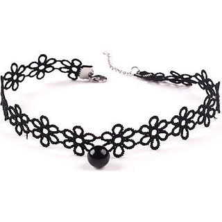 Vòng cổ choker ren hoa đính hạt (mayshop257)
