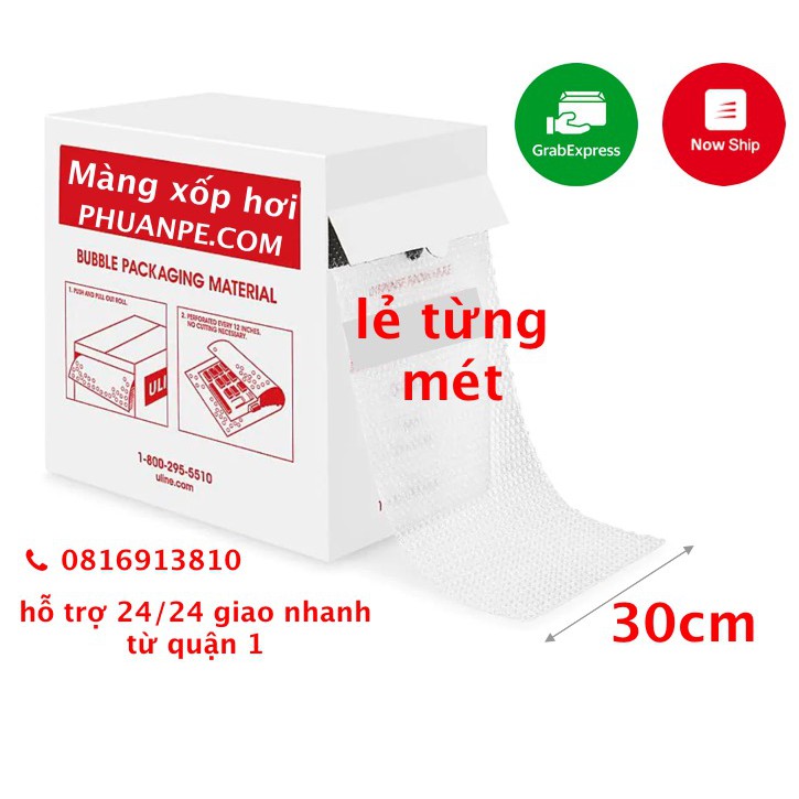 0.30mx 1mét - XỐP CHỐNG SỐC - XỐP BONG BÓNG - MÀNG HƠI - BONG BÓNG KHÍ - GÓI HÀNG