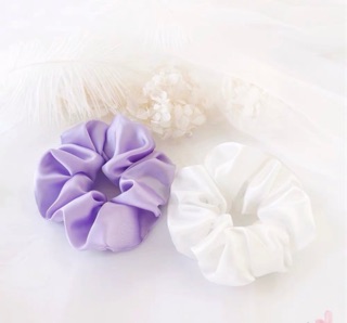 Scrunchies - cột tóc vải chất phi lụa [ Giá sỉ ]